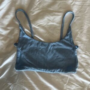 Blue Crop Top
